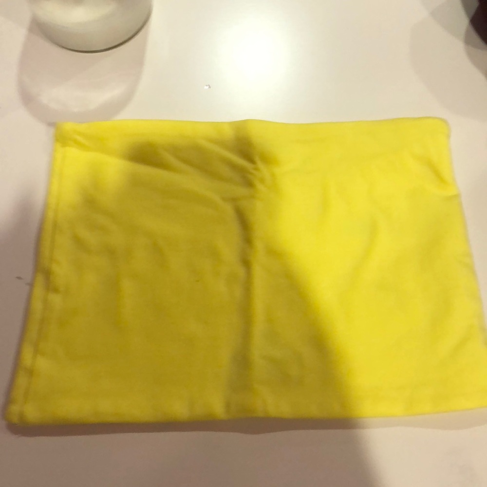 Yellow tube top